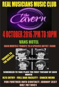 Cavern at Van's, Opening night, 4 October 2016